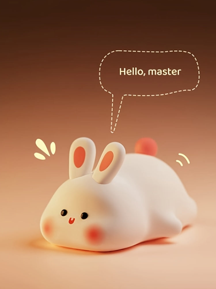 Silicone Rabbit Night Light (3 brightness / USB rechargeable)
