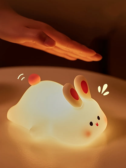 Silicone Rabbit Night Light (3 brightness / USB rechargeable)