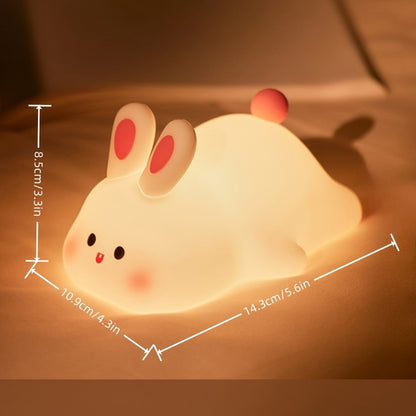 Silicone Rabbit Night Light (3 brightness / USB rechargeable)