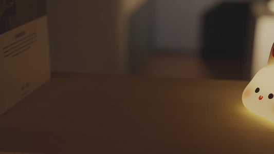 Silicone Rabbit Night Light (3 brightness / USB rechargeable)