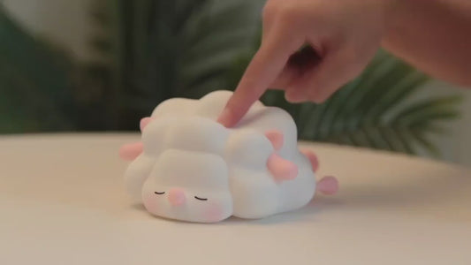 Silicone Sheep Night Light – USB Rechargeable LED Bedside Lamp